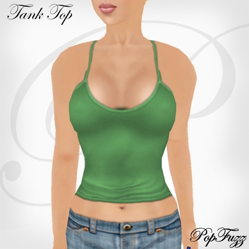 Green Tank Top by PopFuzz