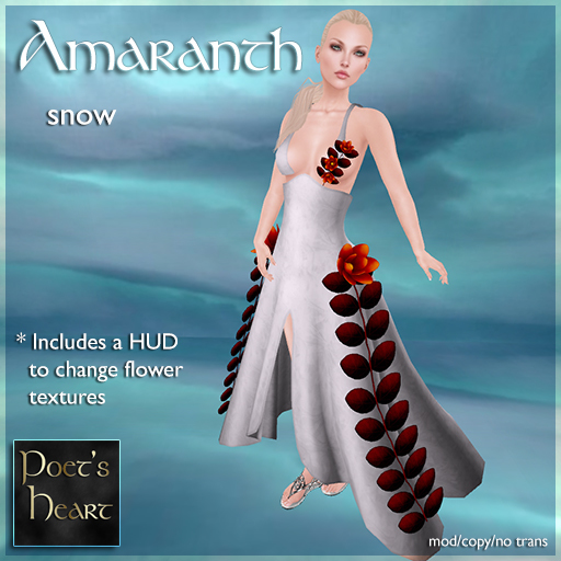 Poet's Heart - Amaranth - Snow