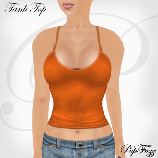 Orange Tank Top by PopFuzz