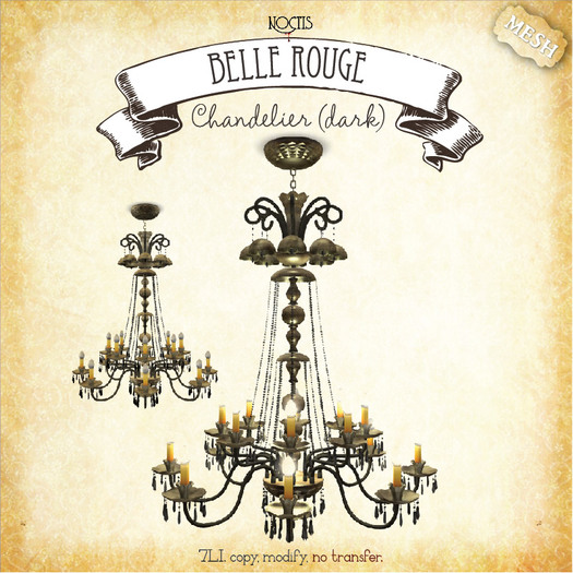 [noctis] Belle Rouge chandeleir/dark BOXED