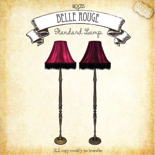 [noctis] Belle Rouge standard lamp BOXED