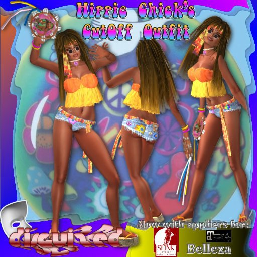 ~Disguized~HippieChicks-CutOffOutfit(f)*