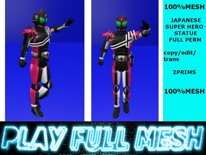 **Japanese Super Hero Stat Full Perm**PlayFullMeshmp