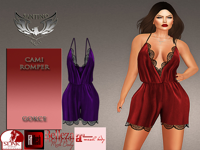 Santino Design-Cami Romper-Violet