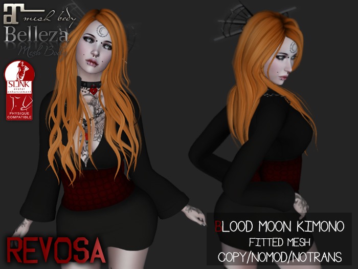 REVOSA Blood Moon Kimono [Fitmesh]