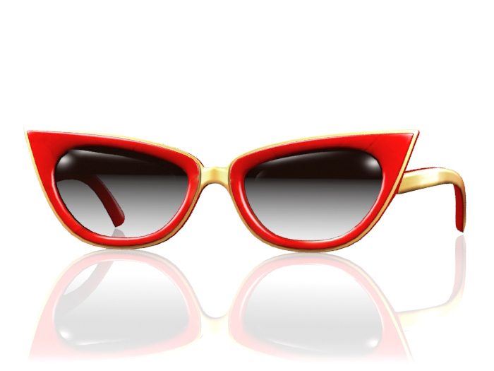Garbaggio // Cateye Shades - Red