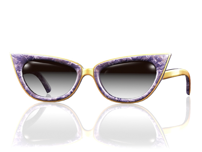 Garbaggio // Cateye Shades - Purple
