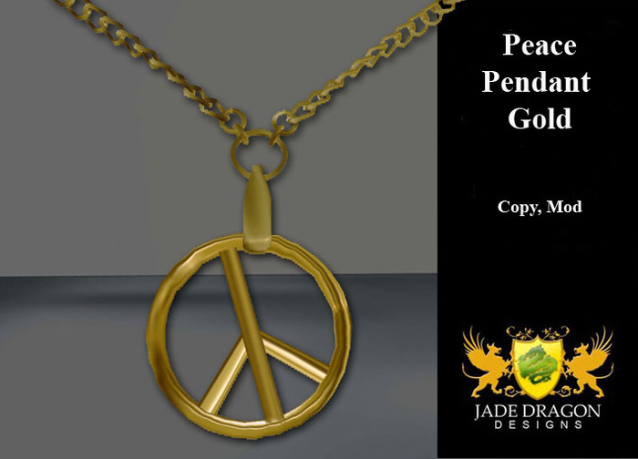 Peace Pendant - Gold