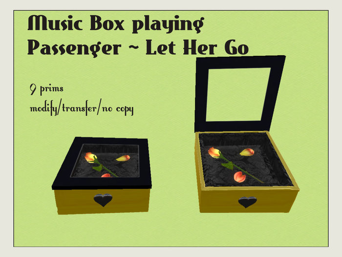 Music Box playing Passenger - Le Her Go