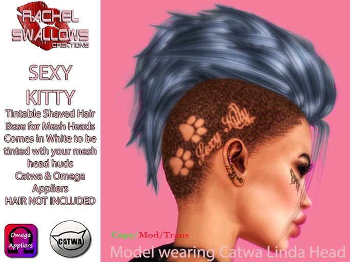 RSC HAIR BASE APPLIER SEXY KITTY OMEGA & CATWA BOM