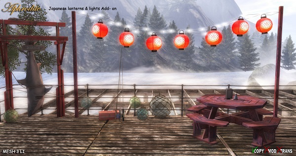 Heart Homes "Sushi Monster" Japanese lanterns add-on (Boxed)