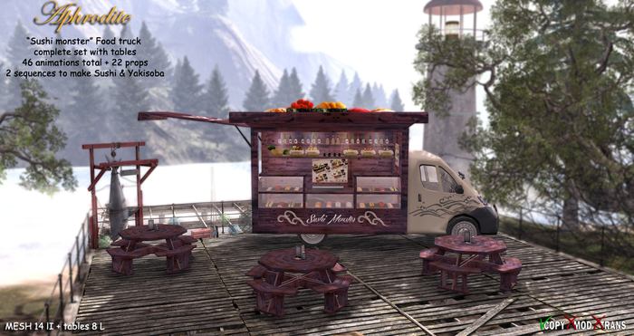 Heart Homes "Sushi Monster" Food Truck complete  (Boxed) 1.2