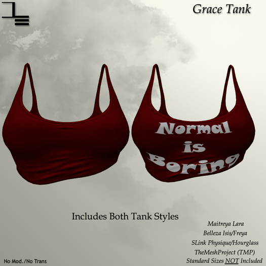 DE Designs - Grace Tank - Red