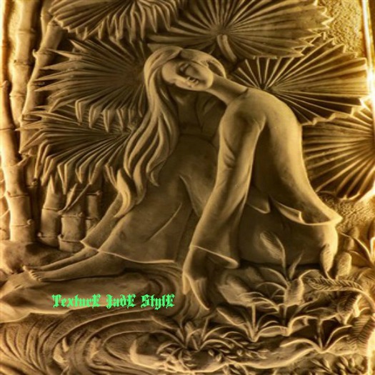Texture Wall Sculpture Image Wood  Woman Image