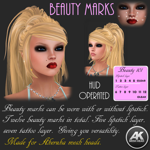 Second Life Marketplace - Akeruka beauty marks
