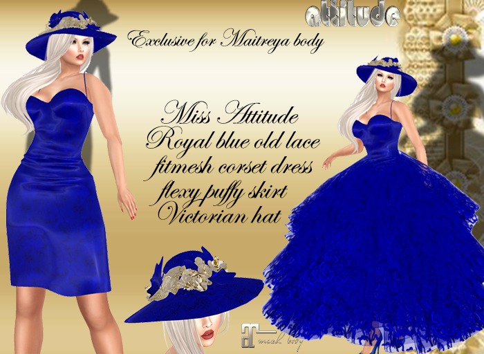 DEMO-*MISS ATTITUDE*FITMESH DRESS/LACE FLEXY SKIRT