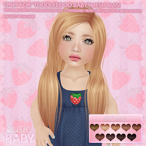 ToddleeDoo Hair SUSIE - Browns {BABY only}