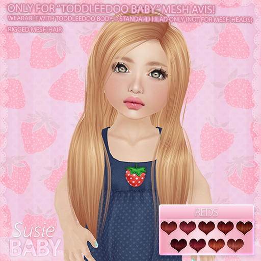 ToddleeDoo Hair SUSIE - Reds {BABY only}