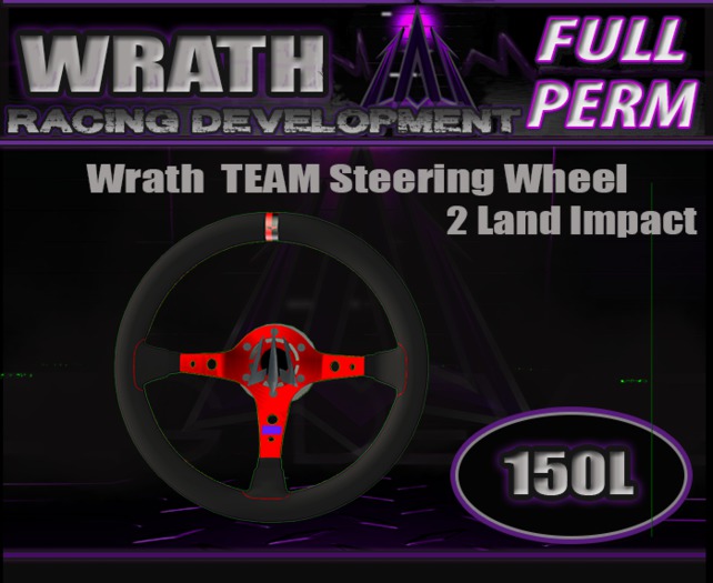 WRATH Team Steering wheel full perm (boxed)