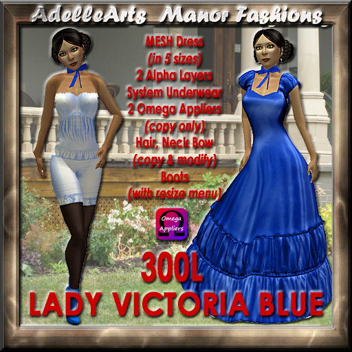 AdelleArts Lady Victoria Blue