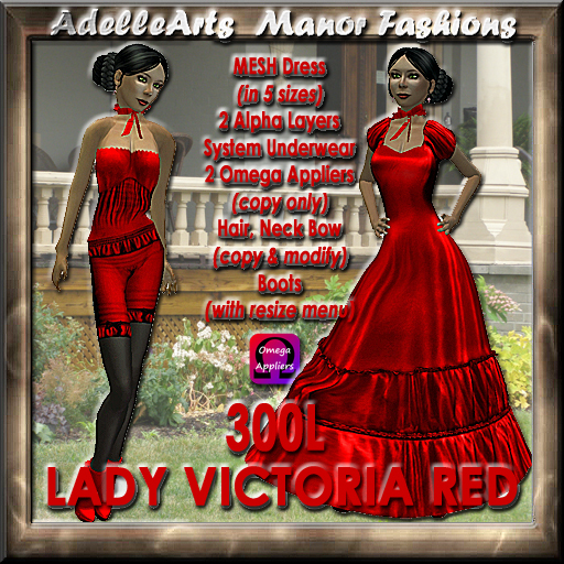 AdelleArts Lady Victoria Red