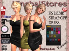 KS DEBIE STRAP OFF DRESS FATPACK (Customizable)