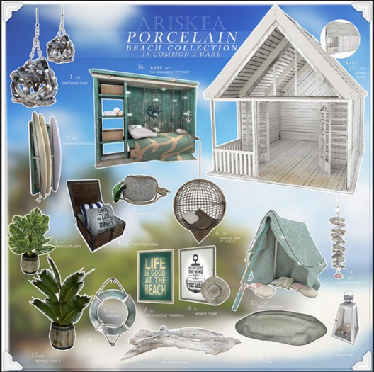 Ariskea [ Porcelain]  Shabby Shack RARE