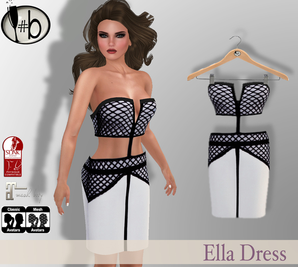 #b Ella Alpine White Dress