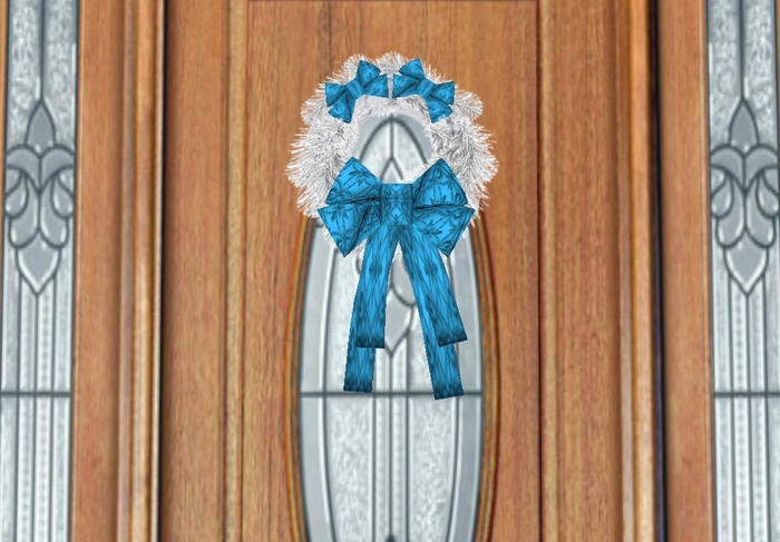Divivity True Blue Christmas Wreath