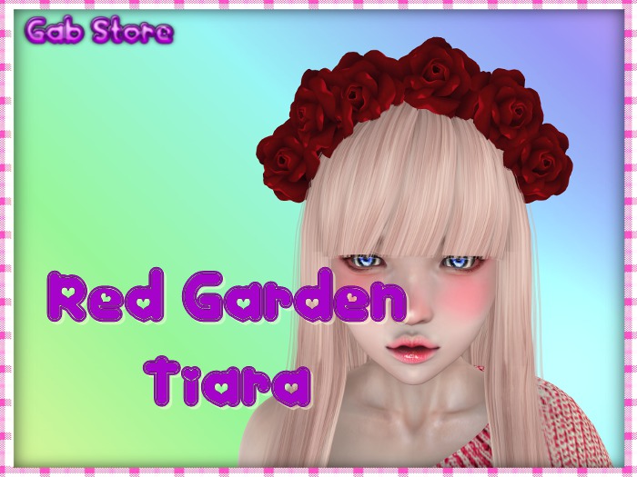 *Gab* Red Garden Tiara