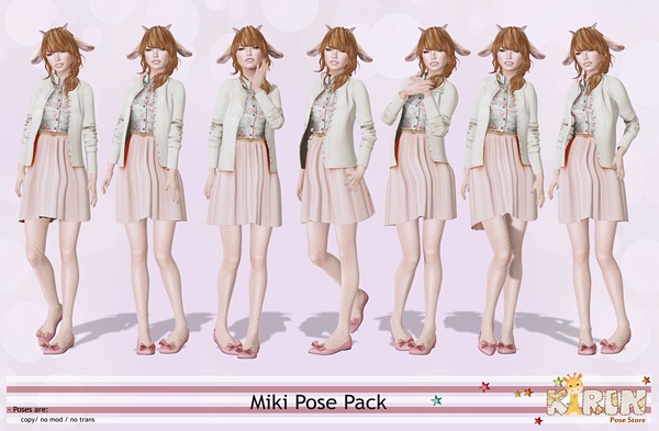 Kirin Poses - Miki Pose Pack