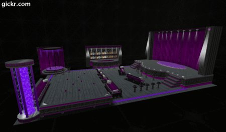 3D Lighting Ballroom [Grape Set] - Dance Club