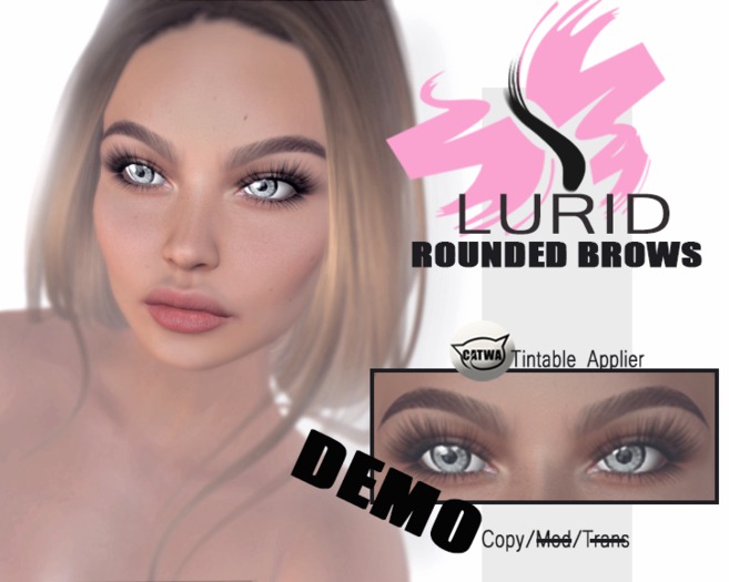 DEMO Lurid rounded Brow Catwa Applier (ADD ME)