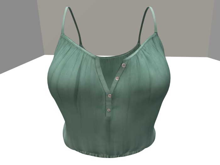 HourGlass Crop Tank Top Jade