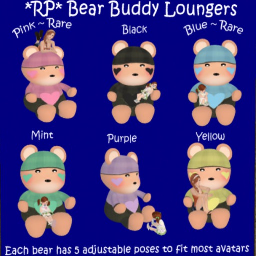 RP Bear Buddy Mint Lounger