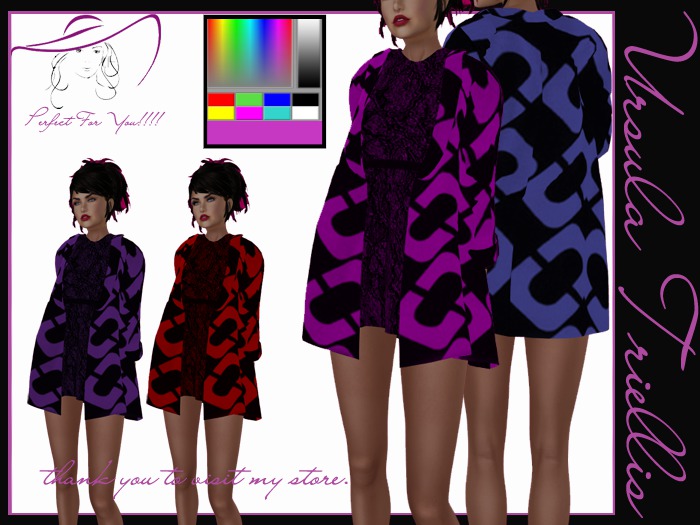 0005217 Mini Coat Dress (HUD)