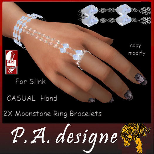 Moonstone Casual ring-bracelets-Slink