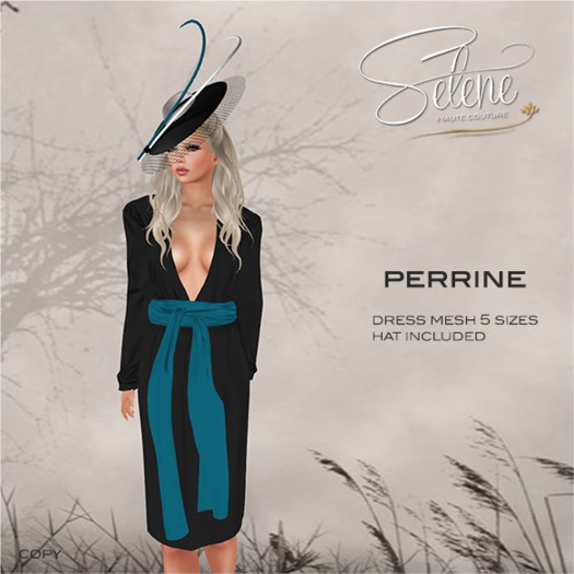 [Selene Creations] Perrine Black/Blue