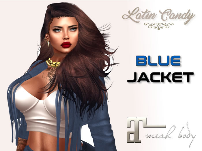 TLC Jacket con flequillo  BLUE - Maitreya