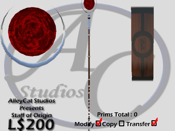 Staff of Origin, AlleyCat Studios