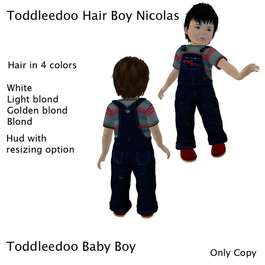 Toddleedoo Hair Boy Nicolas Blond Demo