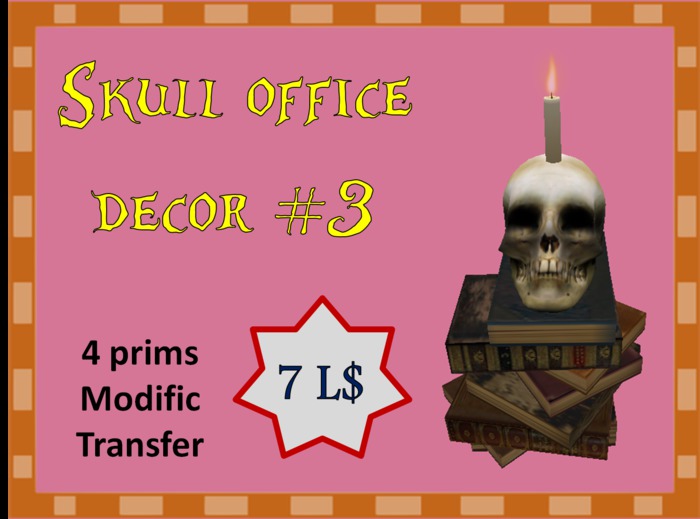 Skull office decor #3