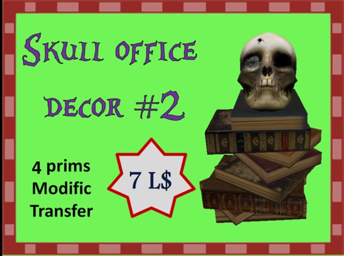 Skull office decor #2