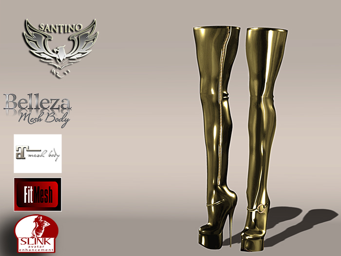 Santino Design-Latex Boot-Gold