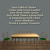 Jace Table & Chairs Cedar Green