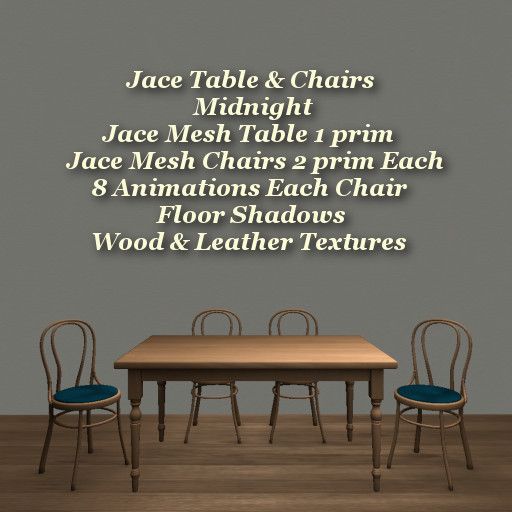 Jace Table & Chairs Midnight