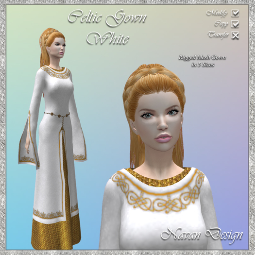 Celtic Gown White