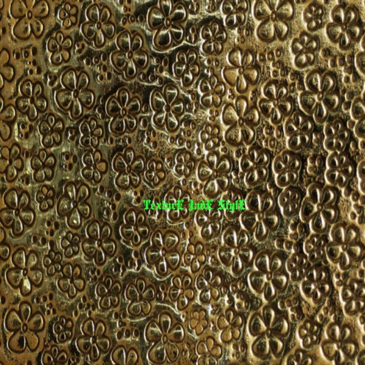 Texture Wall Metal Flower Gold 