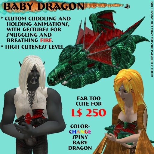 Baby Dragons! Color Changing Spiked Baby Dragon (egged)
