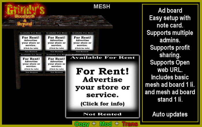 Grim Ad Board (BOXED)